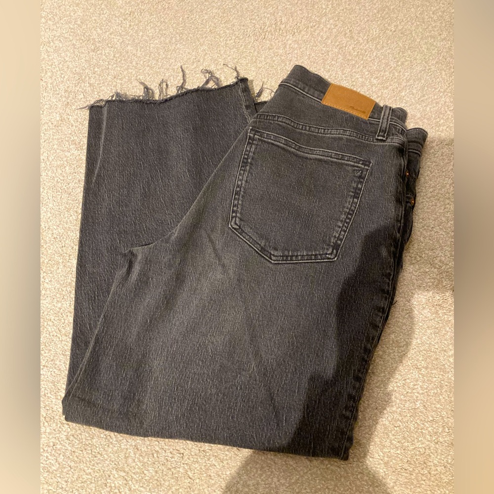 Madewell Perfect Vintage wide-leg crop Jean, Lunar Wash.